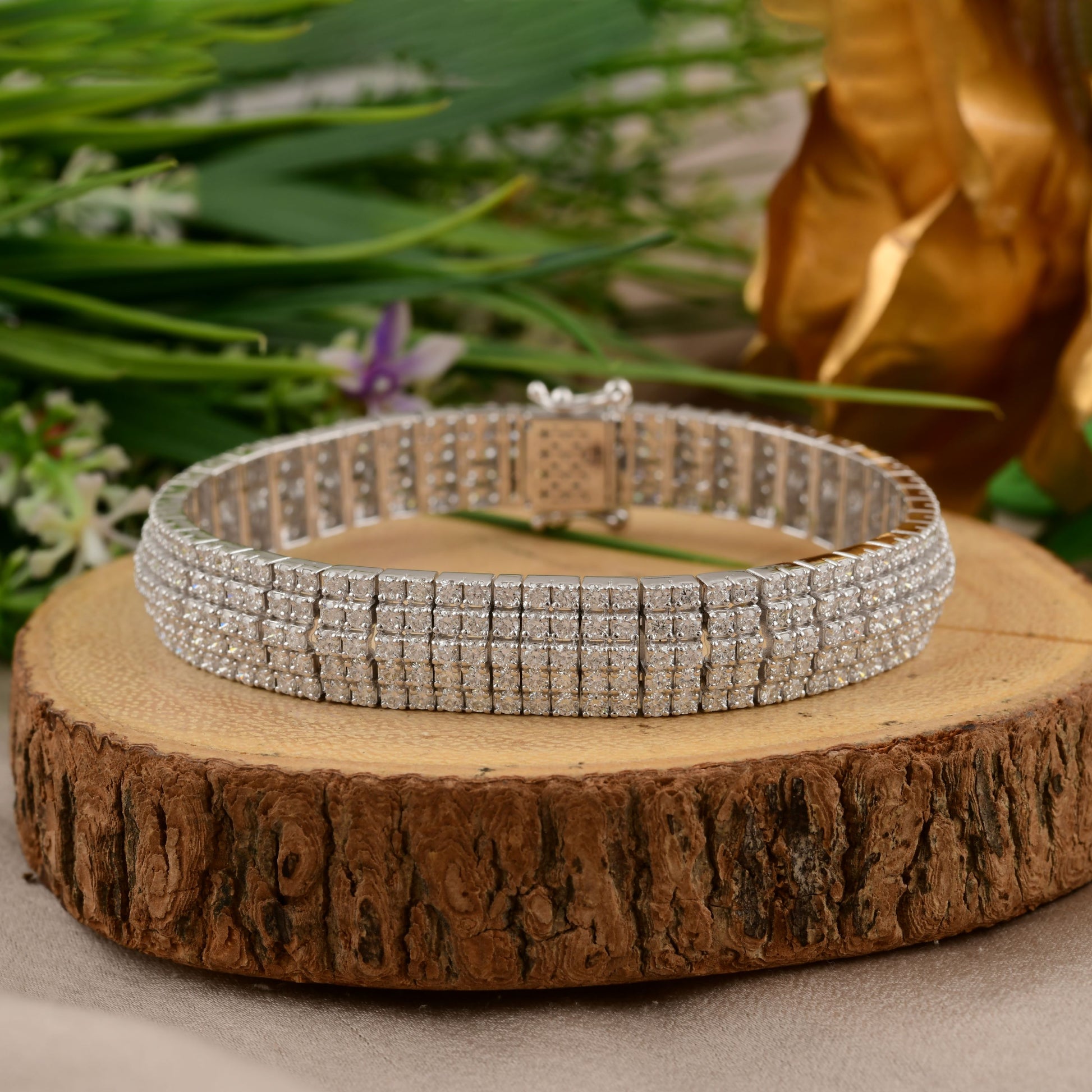 8.73 ct Diamond Tennis Bracelet in Gold Premium Jewelry for Her