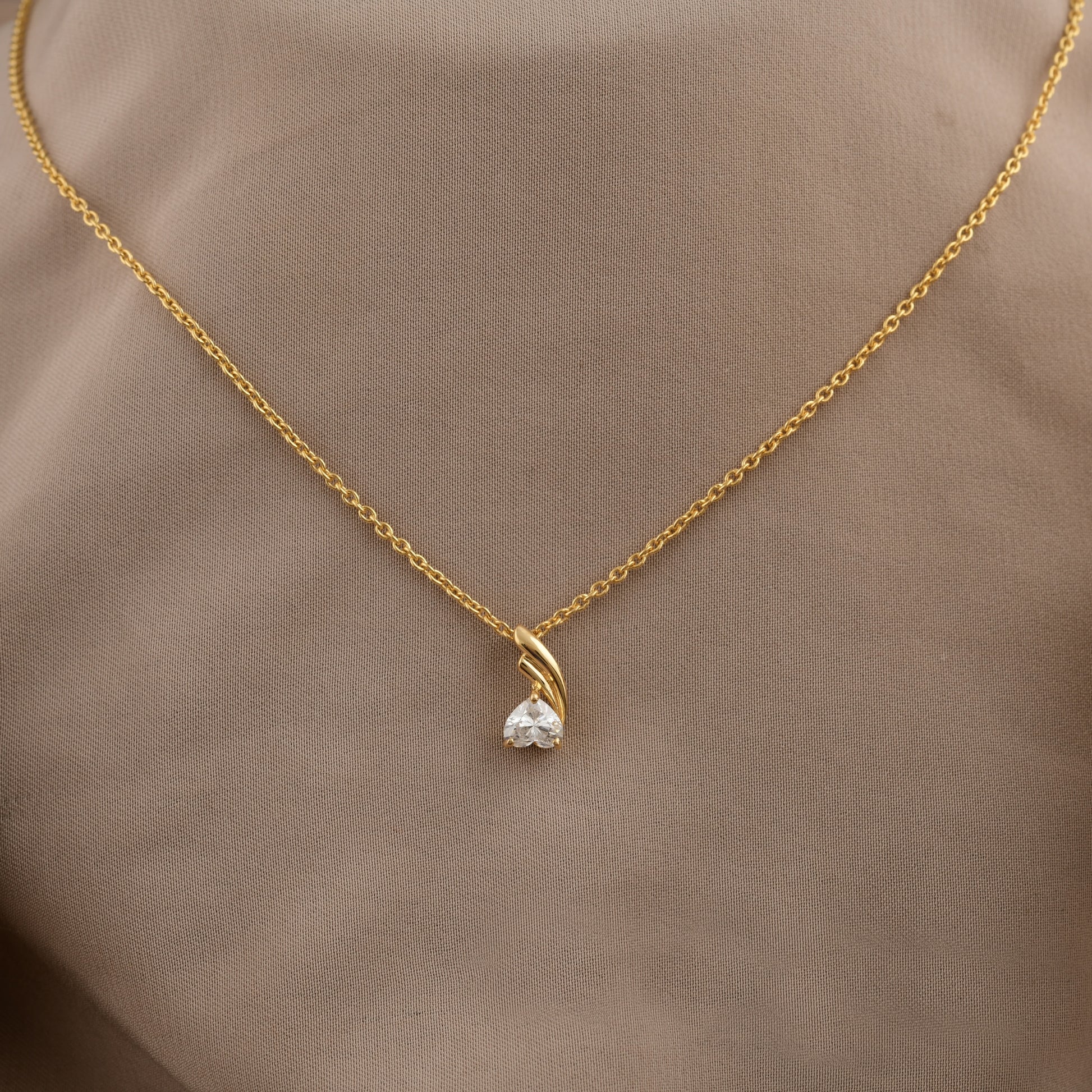 Certified 0.50Ct Natural Diamond Solitaire Everyday Pendant Necklace Gift for Mom