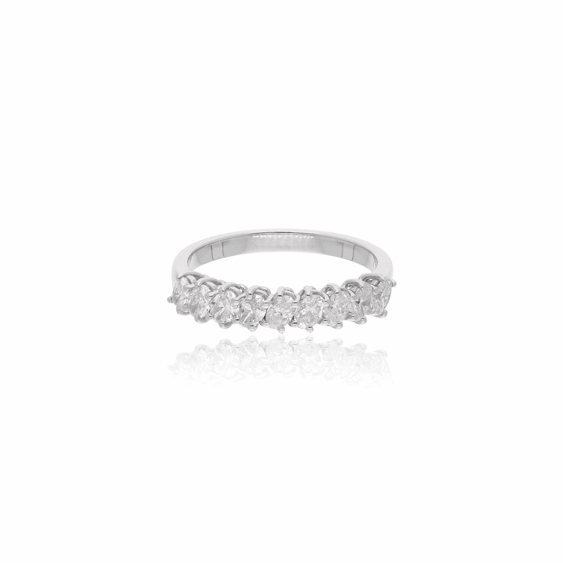 0.77 Ct Real SI Clarity H Color Natural Diamond Ring 18K Solid Gold