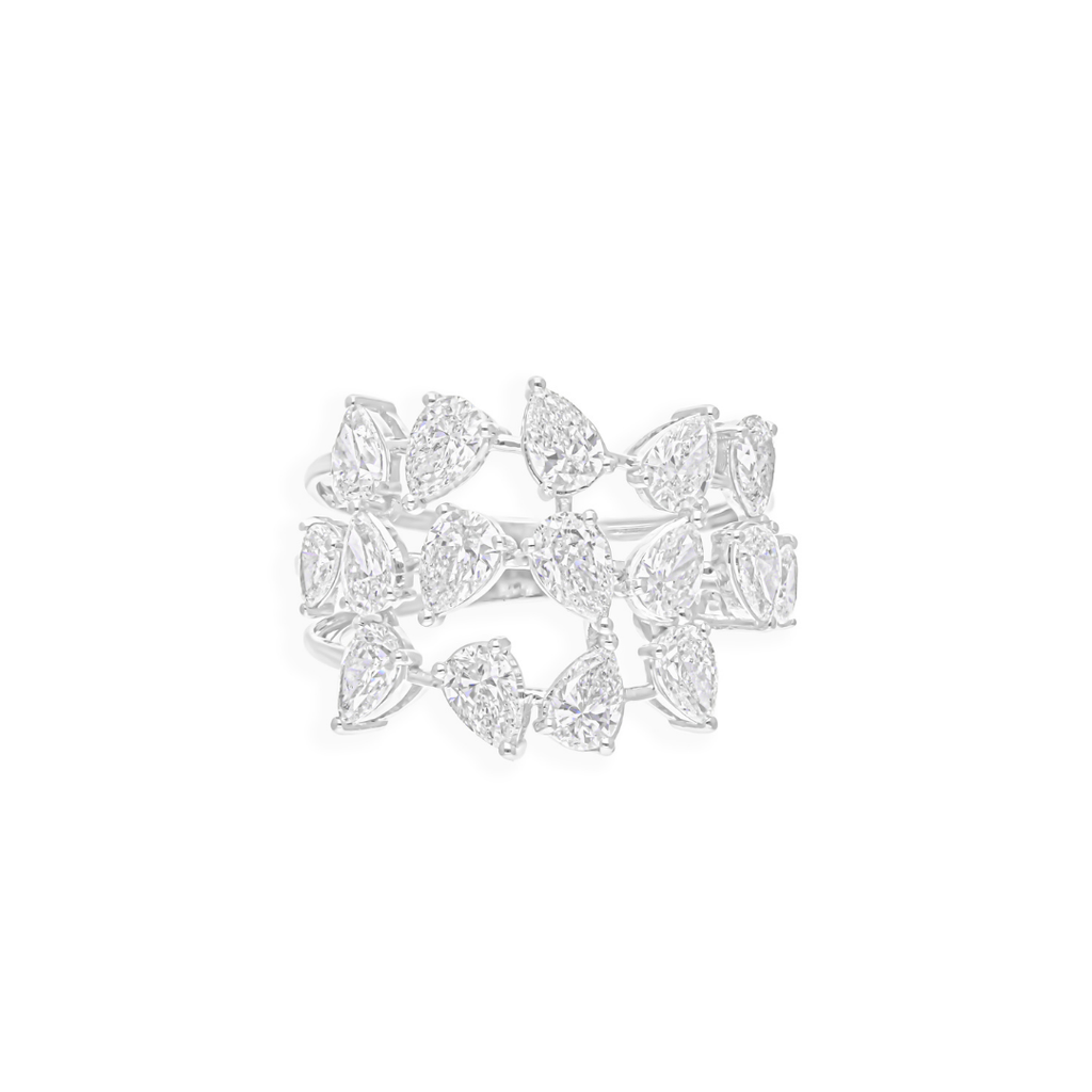 Genuine Prong Set 2.73Ct. Gold Diamond Wraparound Ring Fine Anniversary Jewelry