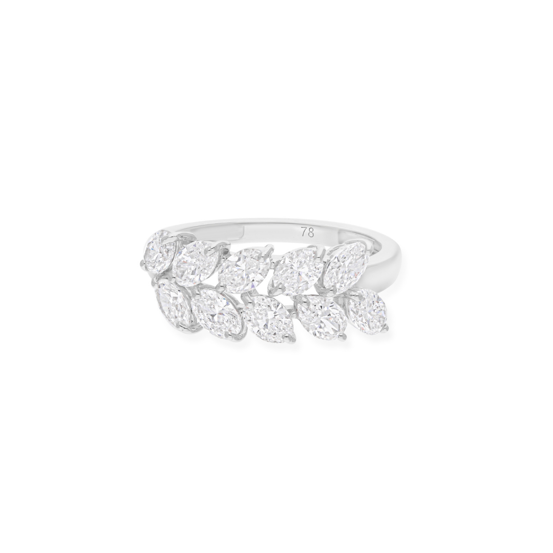 1.97Ct. Certified Diamond Marquise Cut Engagement Solid Gold Ring
