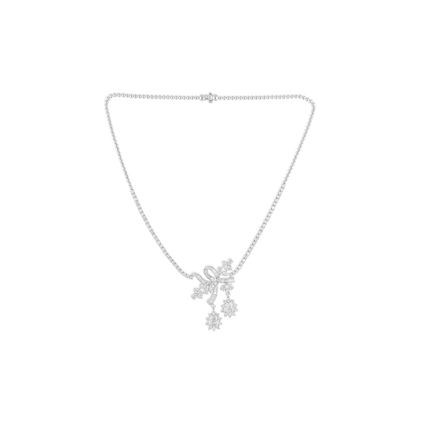 Natural Multi Cut Diamond Pendant Necklace