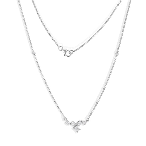 0.41 Ct. Minimalist Diamond Cluster Necklace Perfect for Everyday
