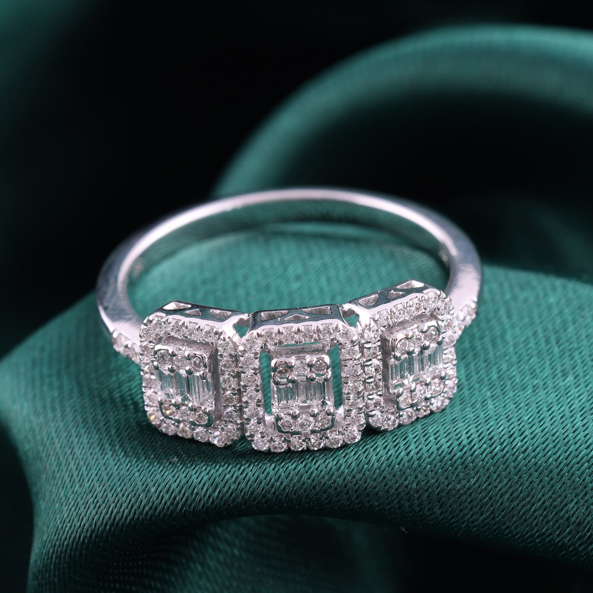 Handmade Natural Diamond Certified Wedding Ring