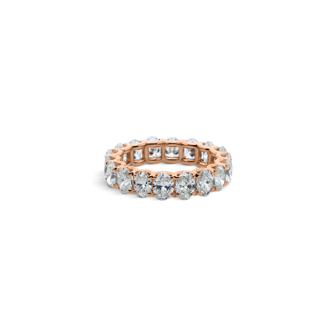 Certified Natural Brilliant Diamond Full Eternity Band Ring