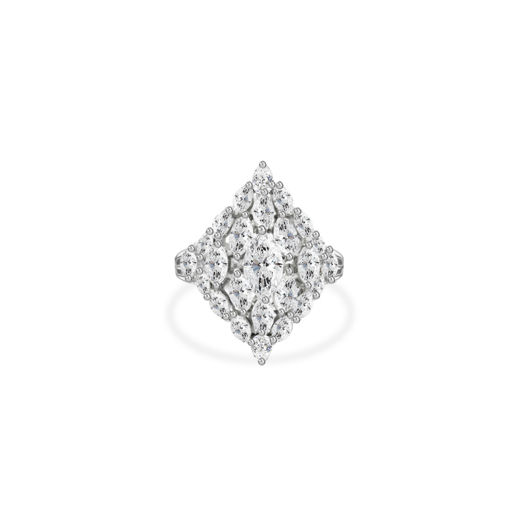 Exclusive Marquise Shape Diamond Cocktail Ring