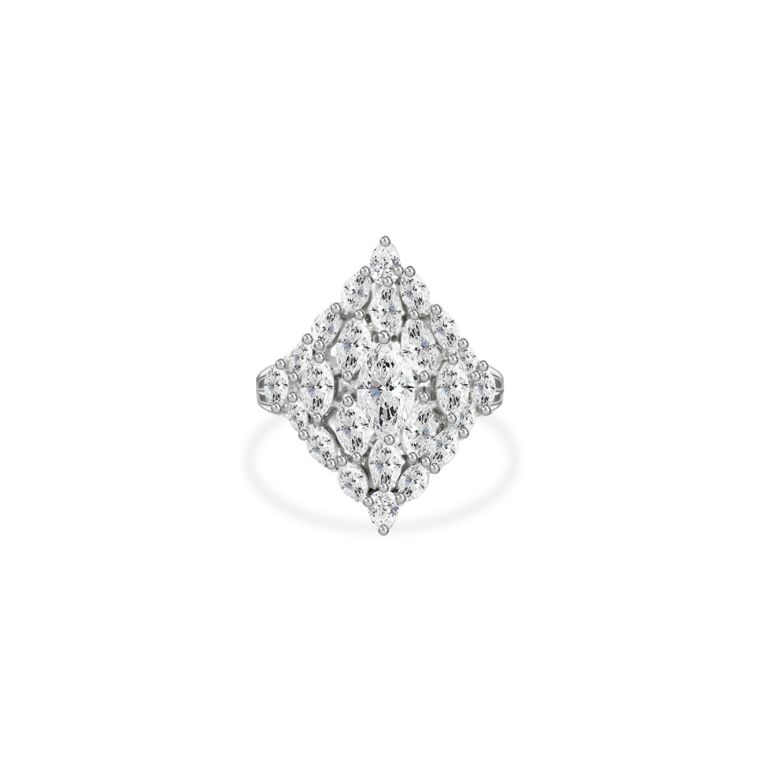 Exclusive Marquise Shape Diamond Cocktail Ring