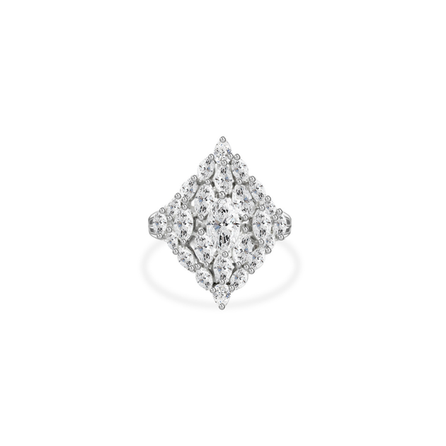 Exclusive Marquise Shape Diamond Cocktail Ring