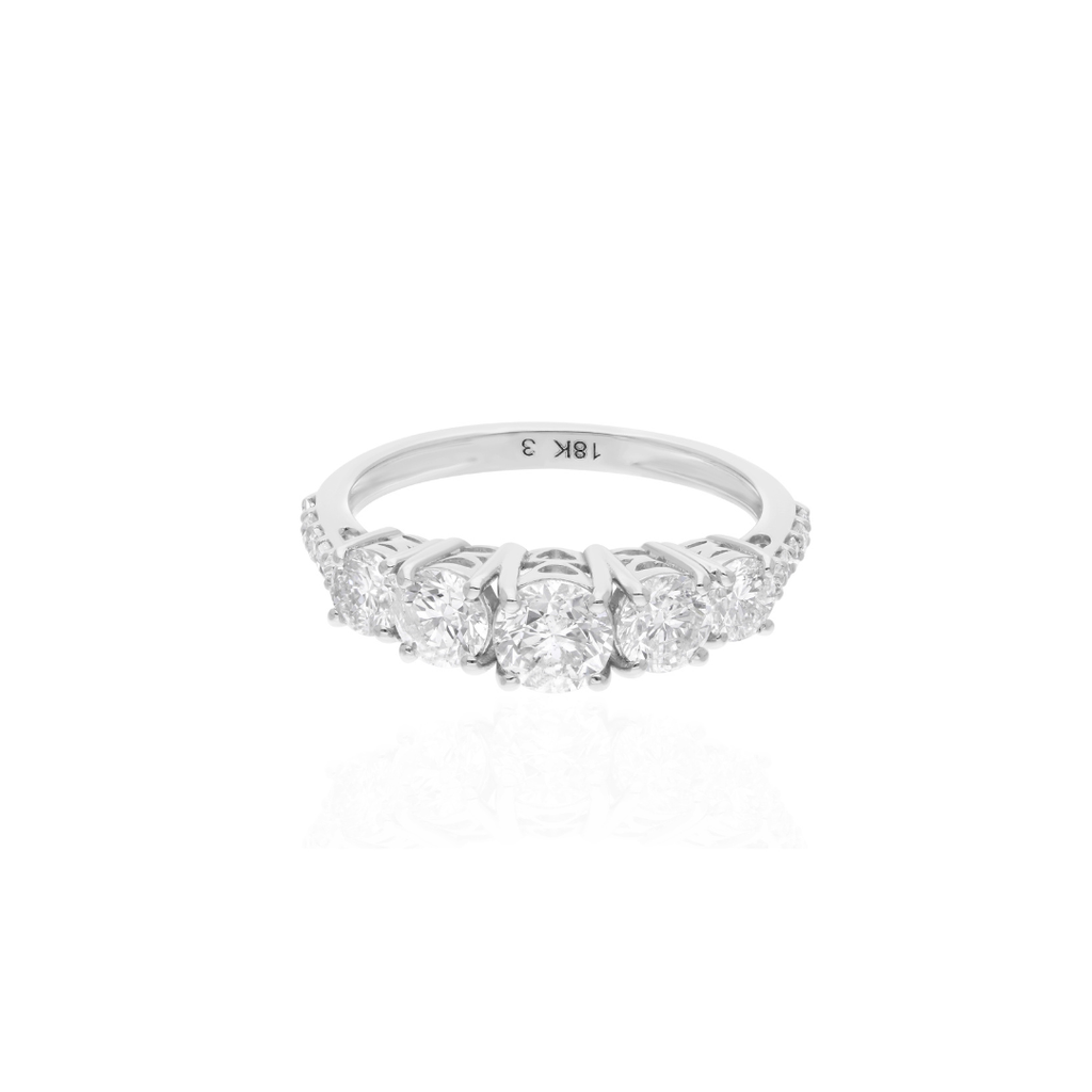 Solitaire 1.65 Carat Natural Diamond Wedding Engagement Fine Gold Ring