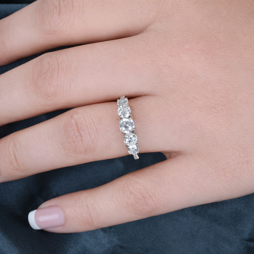 Solitaire Natural Diamond Engagement Fine Gold Ring