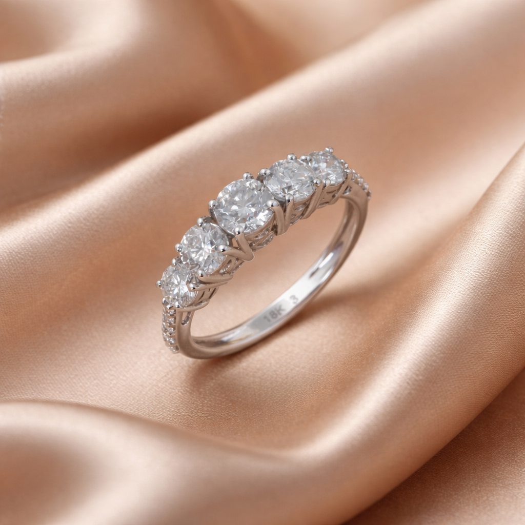 Solitaire Natural Diamond Engagement Fine Gold Ring