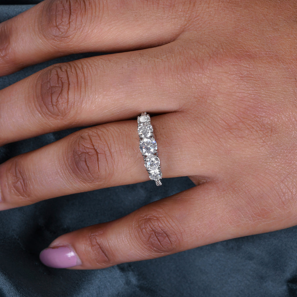 Solitaire 1.65 Carat Natural Diamond Wedding Engagement Fine Gold Ring