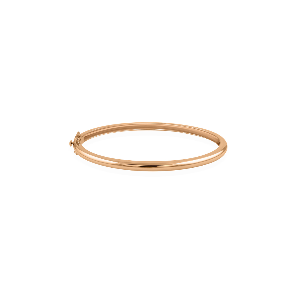 Handcrafted Minimal Design Solid Gold Bangle Jewelry for Women